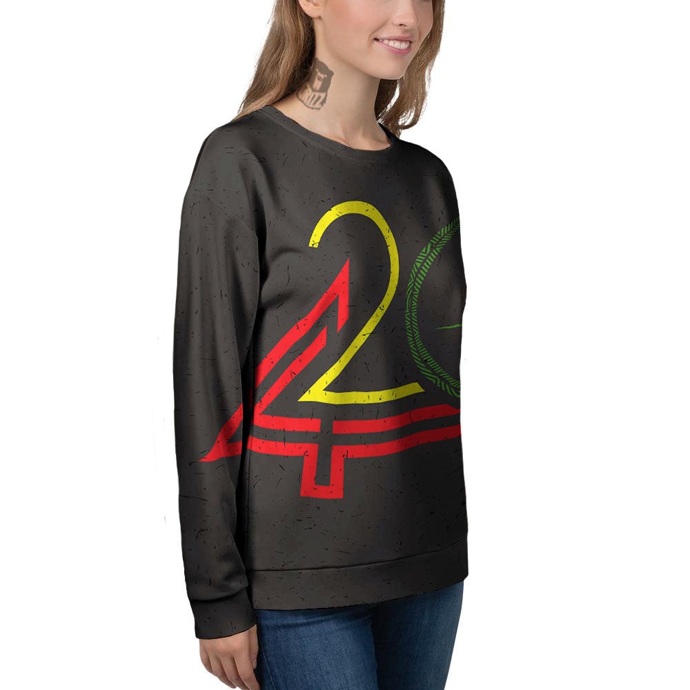 420 Rasta Print Women's Sweatshirt-grizzshop
