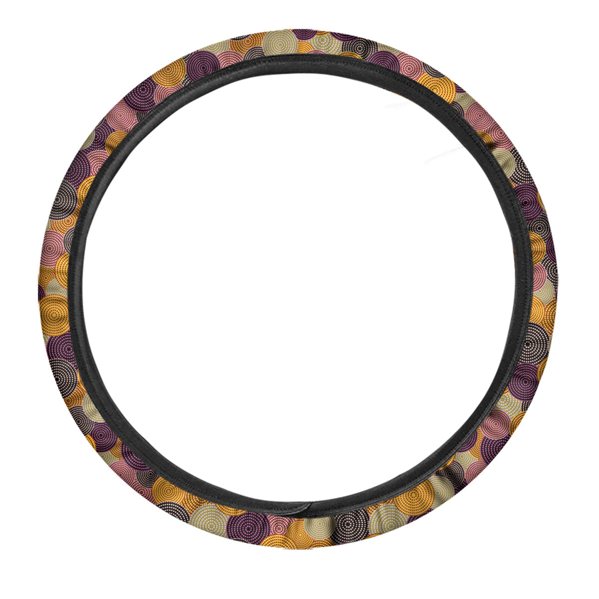 Aboriginal Dot Australian Print Pattern Car Steering Wheel Cover-grizzshop