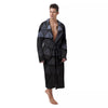 Abstract 3D Geometric Triangle Print Men's Robe-grizzshop