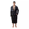 Abstract 3D Geometric Triangle Print Men's Robe-grizzshop