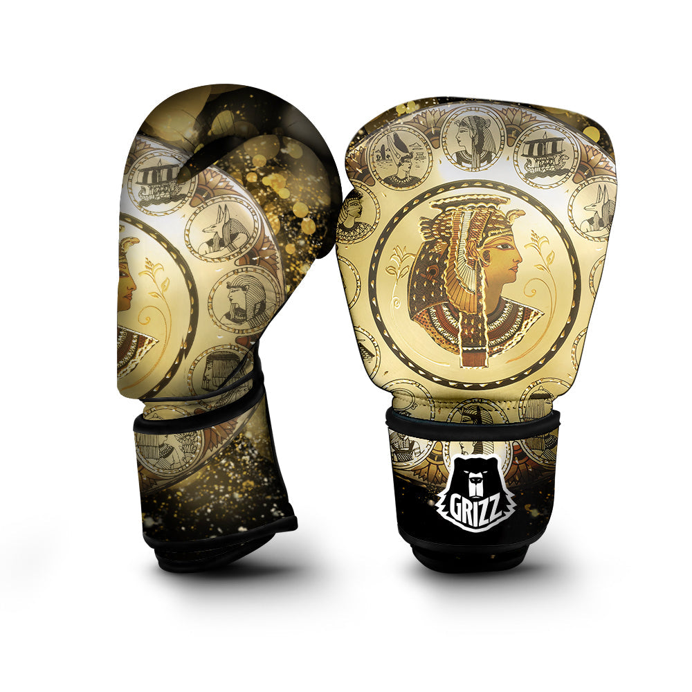 Abstract Cleopatra Print Boxing Gloves-grizzshop