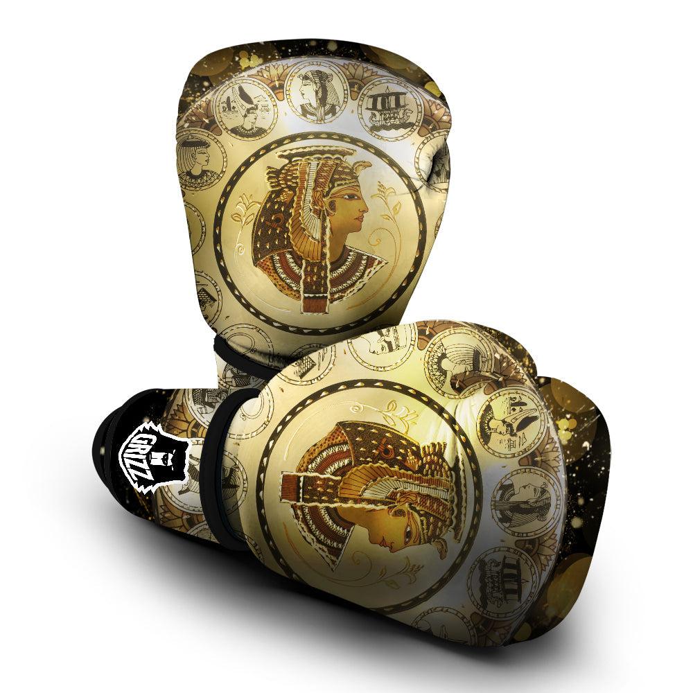 Abstract Cleopatra Print Boxing Gloves-grizzshop