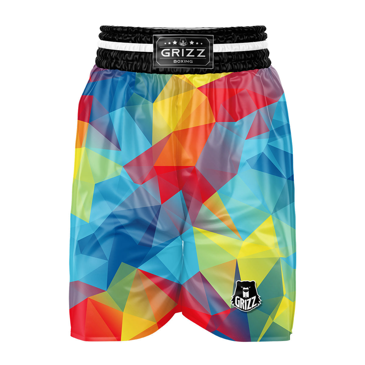 Abstract Colorful Autism Awareness Print Boxing Shorts-grizzshop
