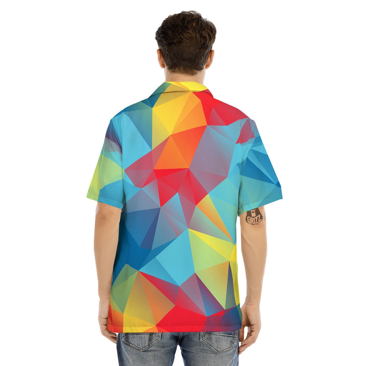 Abstract Colorful Autism Awareness Print Men's Hawaiian Shirt-grizzshop