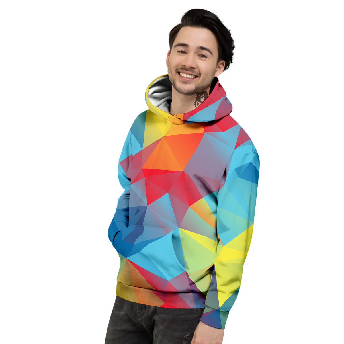 Abstract Colorful Autism Awareness Print Men's Hoodie-grizzshop
