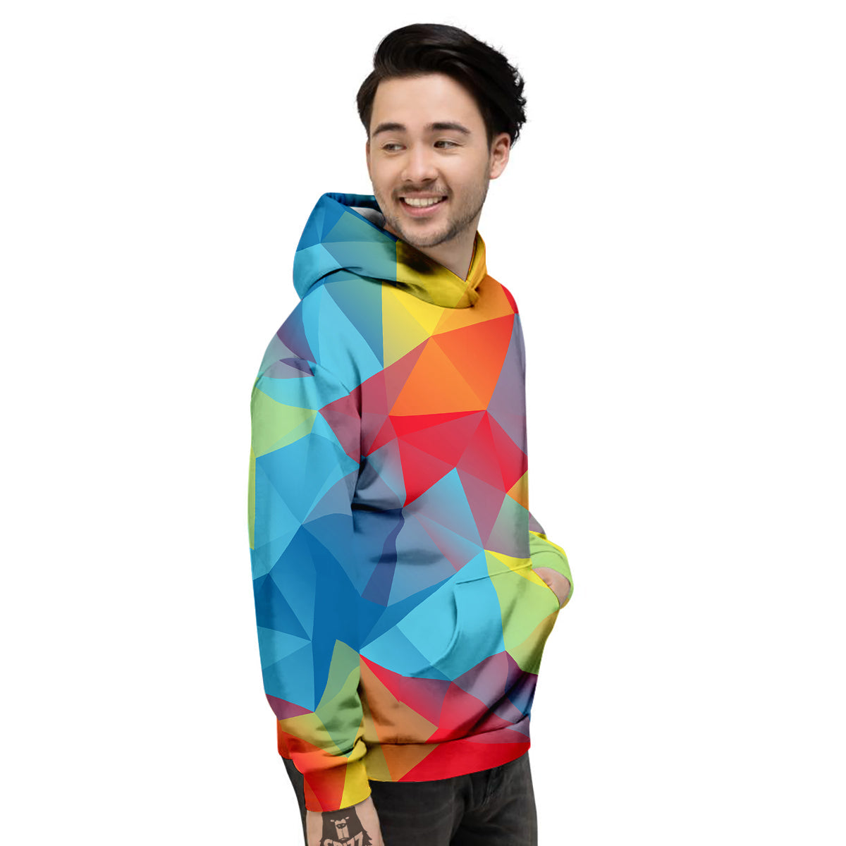 Abstract Colorful Autism Awareness Print Men's Hoodie-grizzshop