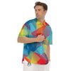 Abstract Colorful Autism Awareness Print Men's Short Sleeve Shirts-grizzshop