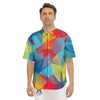 Abstract Colorful Autism Awareness Print Men's Short Sleeve Shirts-grizzshop