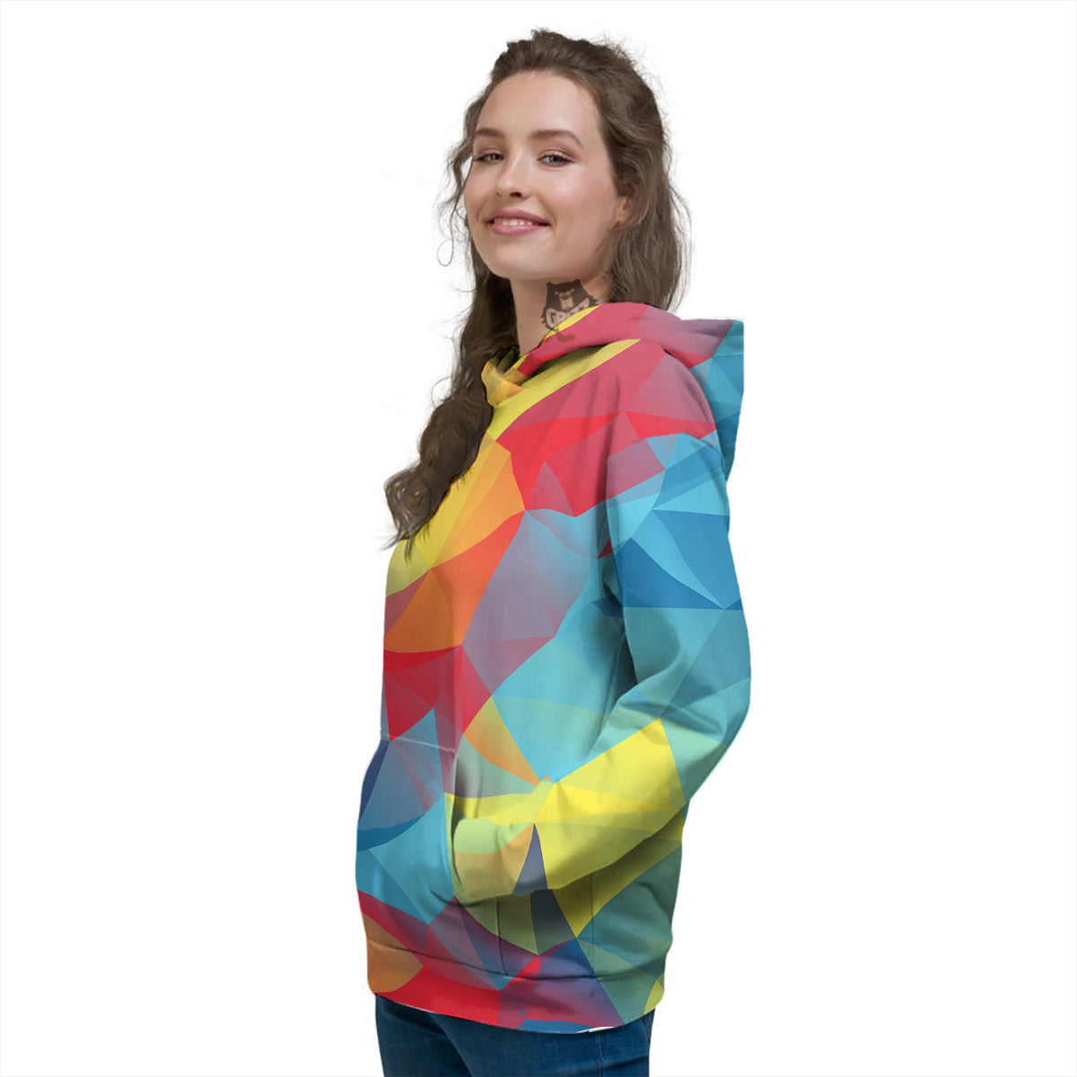 Abstract Colorful Autism Awareness Print Women's Hoodie-grizzshop