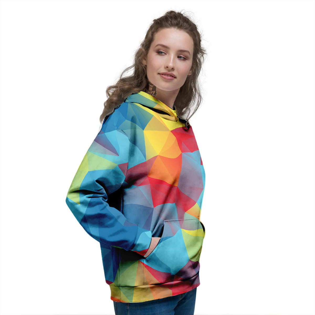 Abstract Colorful Autism Awareness Print Women's Hoodie-grizzshop