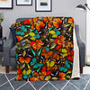 Abstract Colorful Butterfly Print Blanket-grizzshop