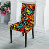 Abstract Colorful Butterfly Print Chair Cover-grizzshop