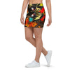 Abstract Colorful Butterfly Print Mini Skirt-grizzshop