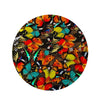 Abstract Colorful Butterfly Print Round Rug-grizzshop