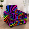 Abstract Colorful Psychedelic Armchair Cover-grizzshop