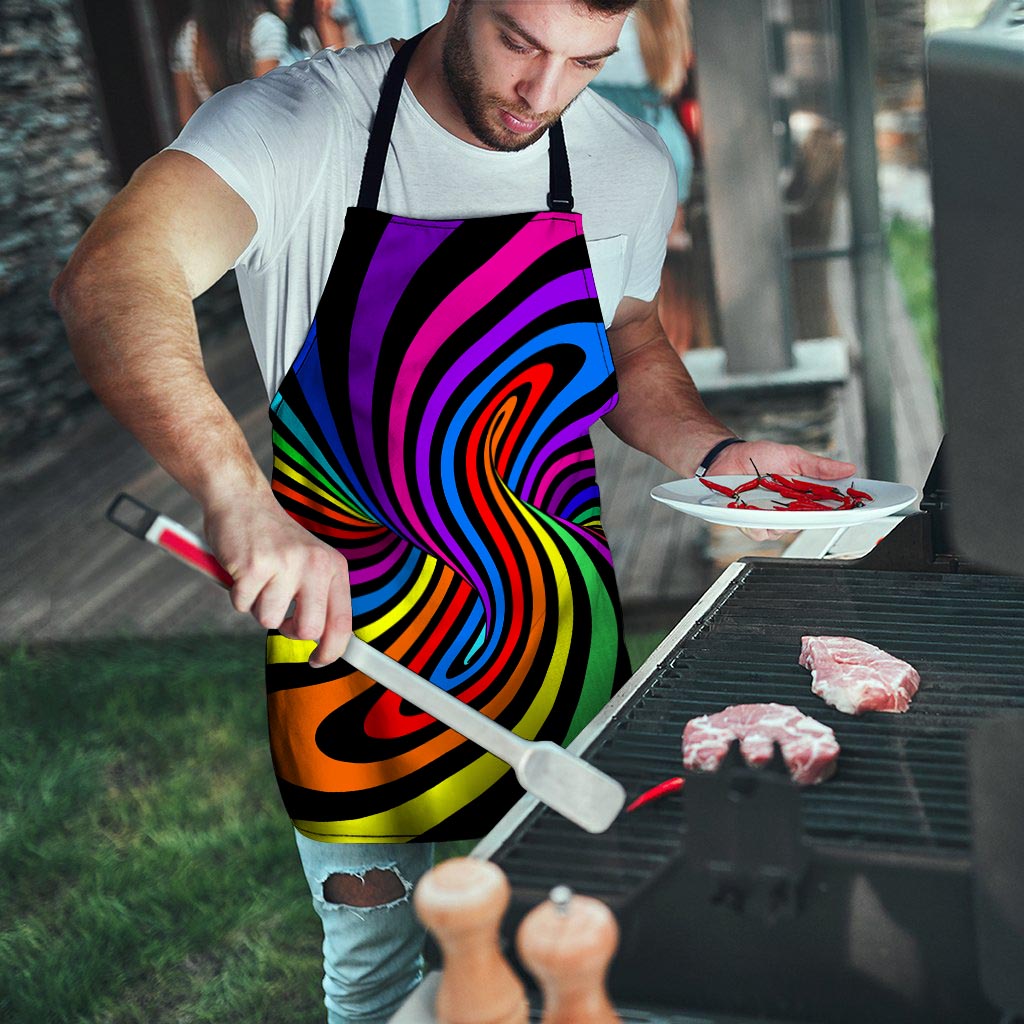 Abstract Colorful Psychedelic Men's Apron-grizzshop
