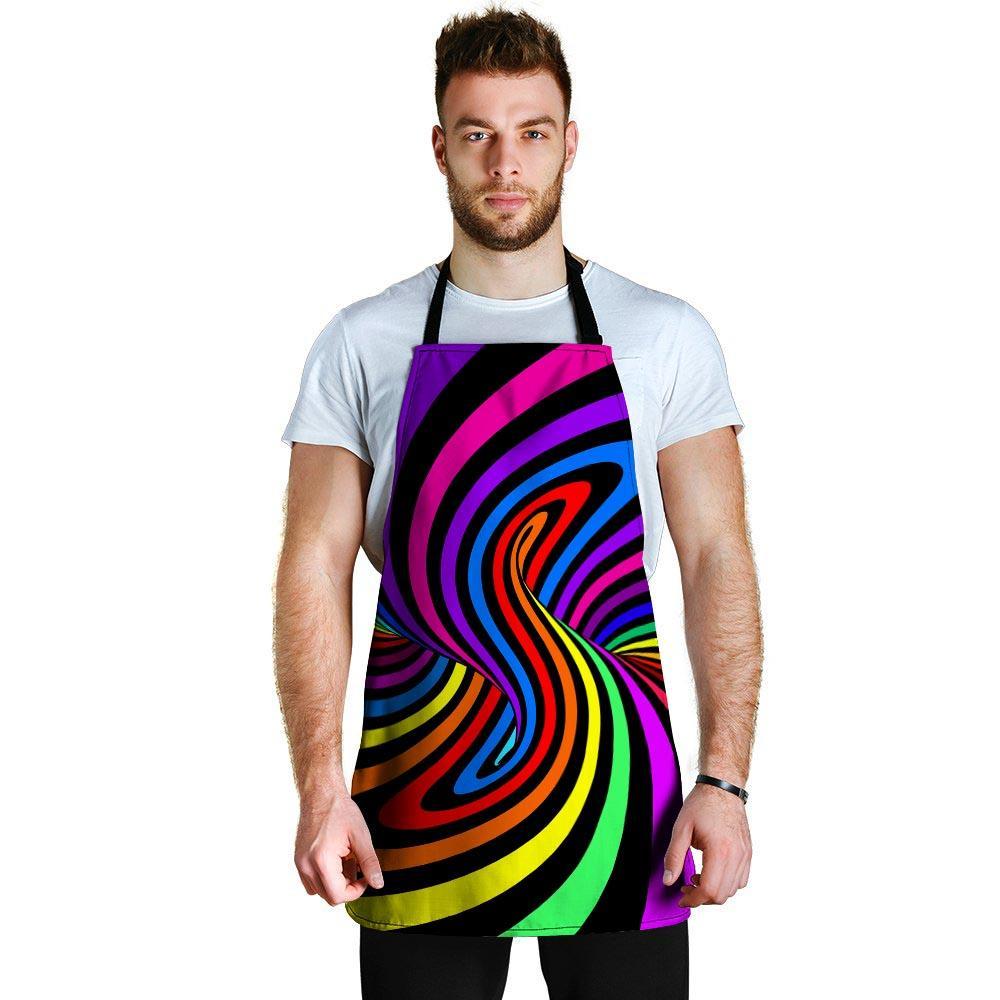 Abstract Colorful Psychedelic Men's Apron-grizzshop