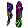 Abstract Colorful Psychedelic Muay Thai Shin Guard-grizzshop