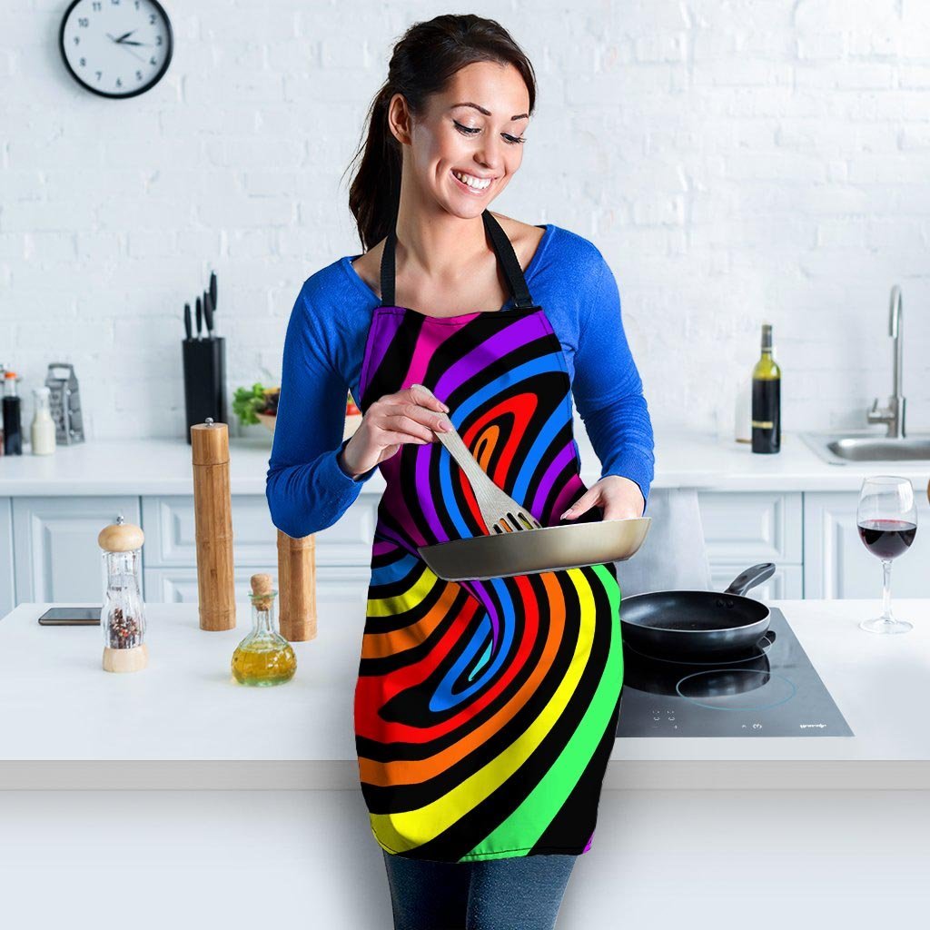 Abstract Colorful Psychedelic Women's Apron-grizzshop