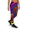 Abstract Colorful Psychedelic Women's Joggers-grizzshop