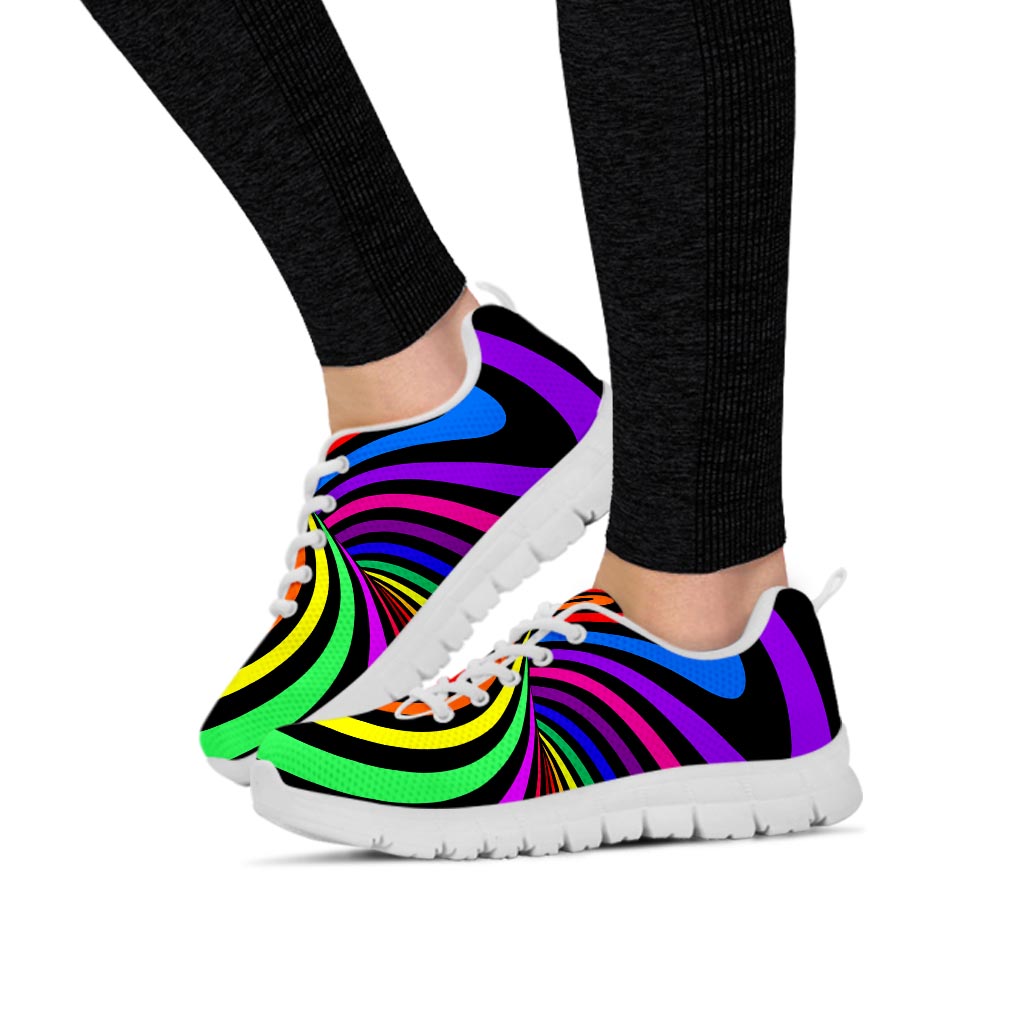 Abstract Colorful Psychedelic Women's Sneakers-grizzshop