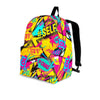 Abstract Comic Bubble Graffiti Print Backpack-grizzshop