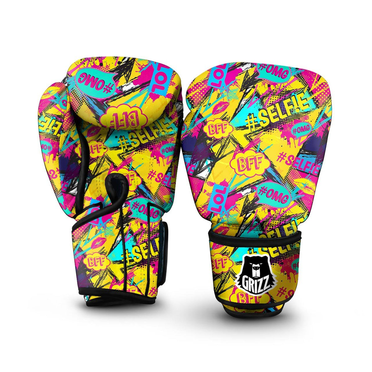 Graffiti Backdrop Print Boxing Gloves