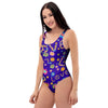 Abstract Floral Hippie One Piece Swimsuite-grizzshop