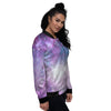Abstract Galaxy Space Women's Bomber Jacket-grizzshop