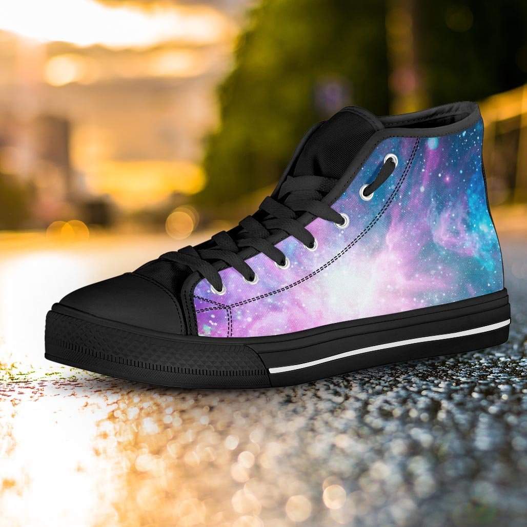 Abstract Galaxy Space Women's High Top Shoes-grizzshop