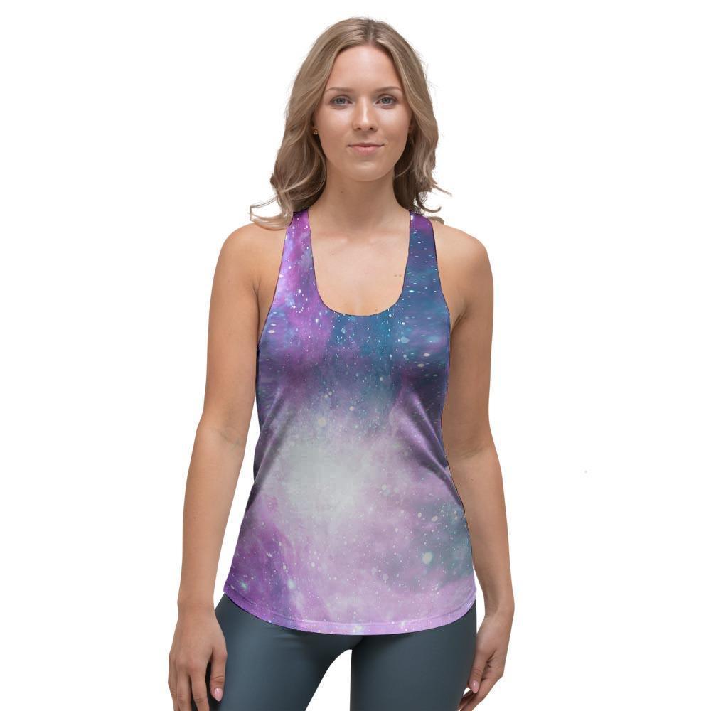 Abstract Galaxy Space Women's Racerback Tank Top-grizzshop