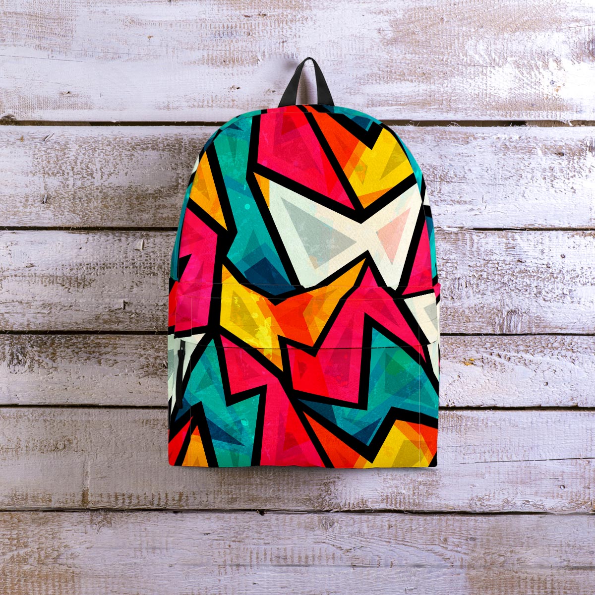 Abstract Geometric Colorful Backpack-grizzshop