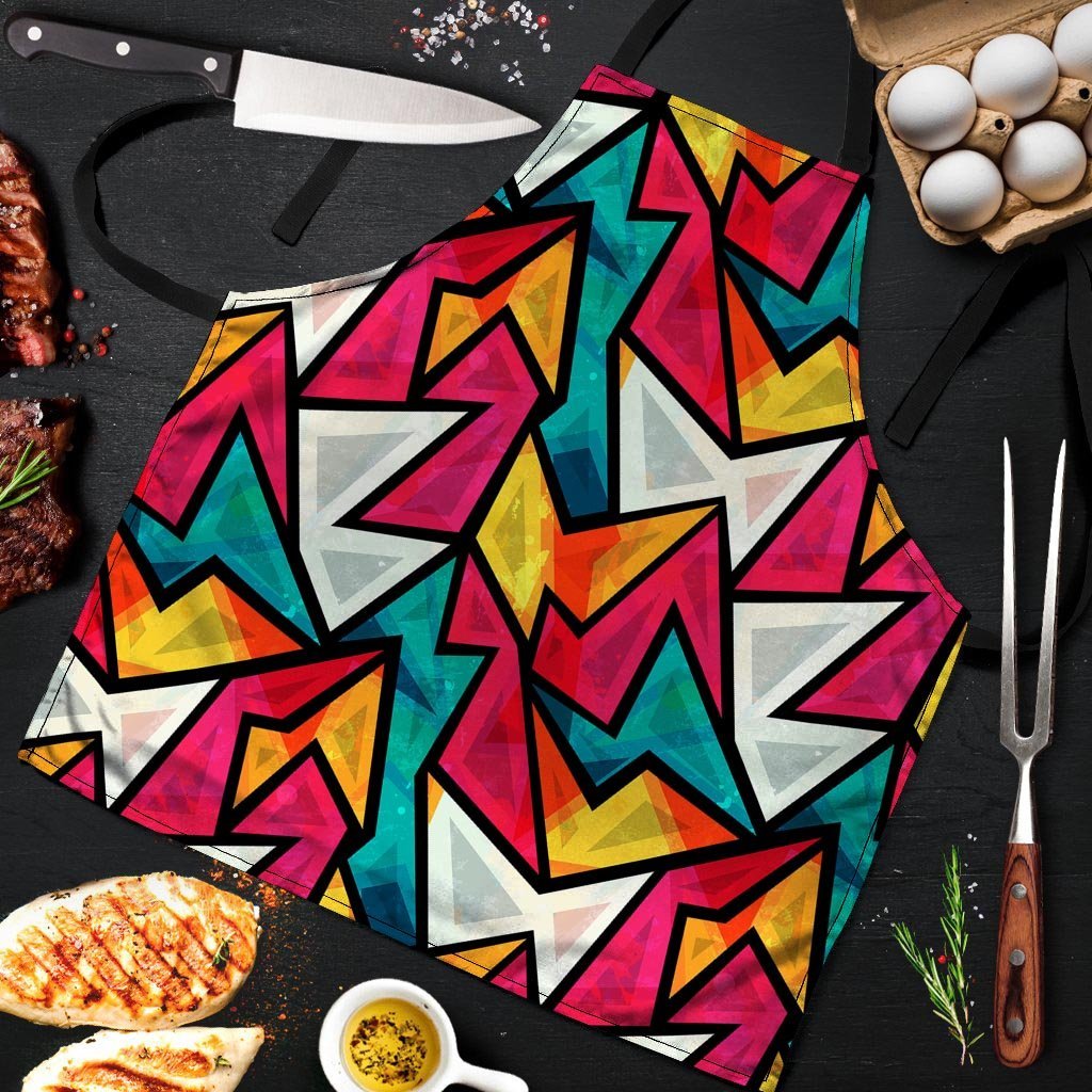 Abstract Geometric Colorful Men's Apron-grizzshop