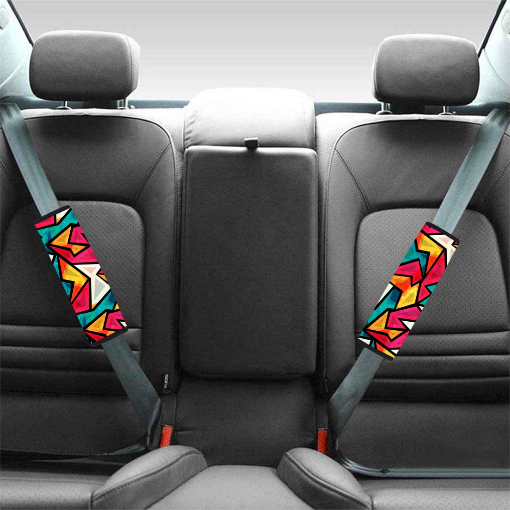 Abstract Geometric Colorful Seat Belt Cover-grizzshop
