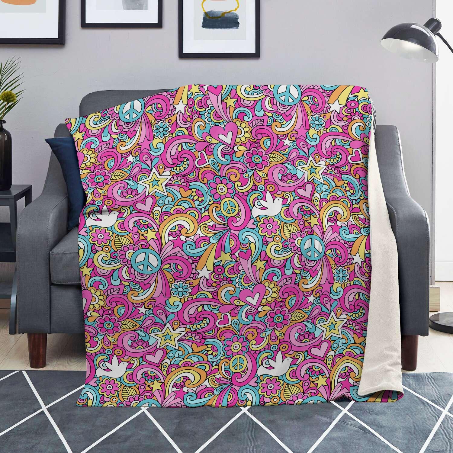 Abstract Hippie Blanket-grizzshop