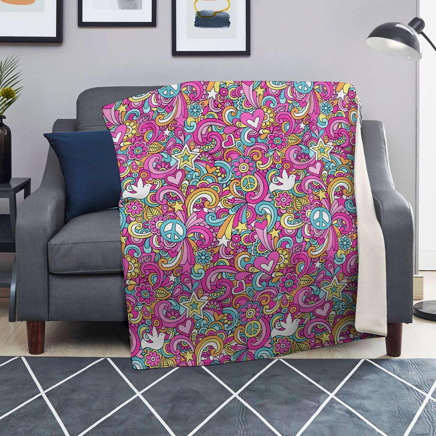 Abstract Hippie Blanket-grizzshop