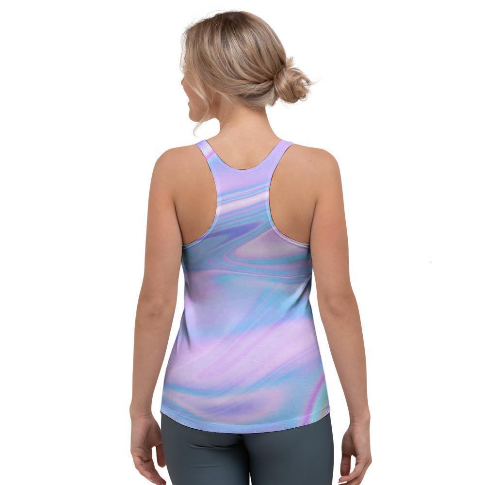 Abstract Holographic Women's Racerback Tank Top-grizzshop