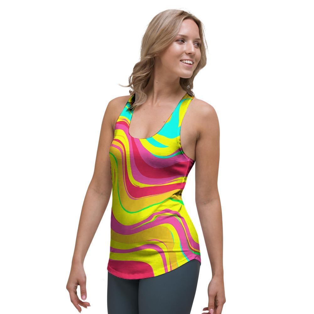 Abstract Paint Women's Racerback Tank Top-grizzshop