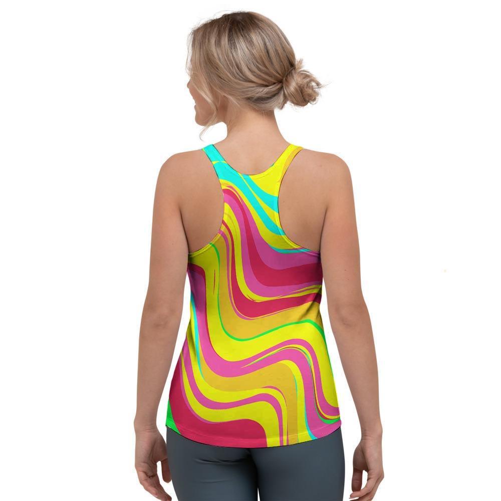 Abstract Paint Women's Racerback Tank Top-grizzshop