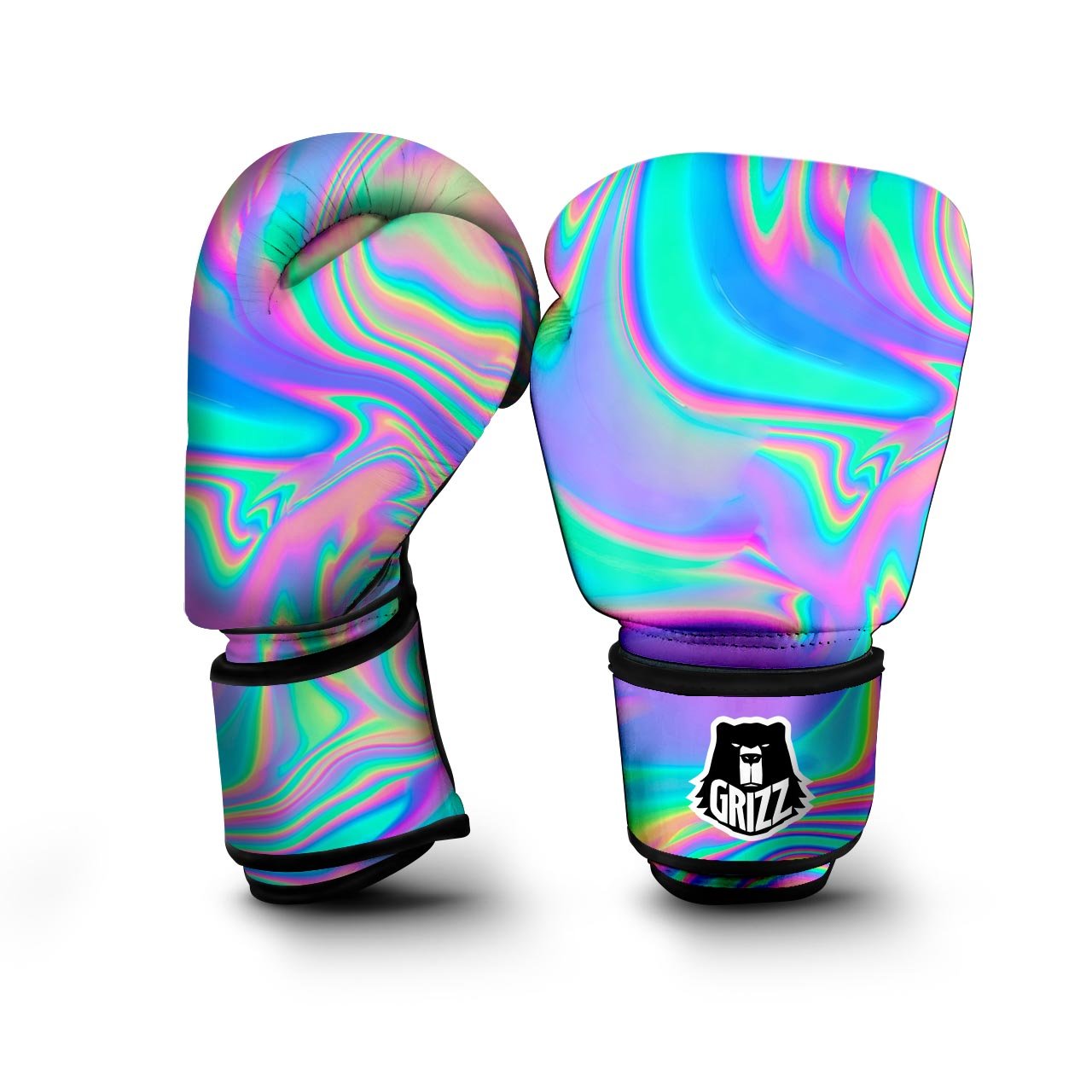 Abstract Pastel Holographic Boxing Gloves-grizzshop
