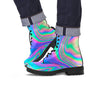 Abstract Pastel Holographic Men's Boots-grizzshop