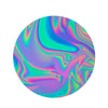 Abstract Pastel Holographic Round Rug-grizzshop