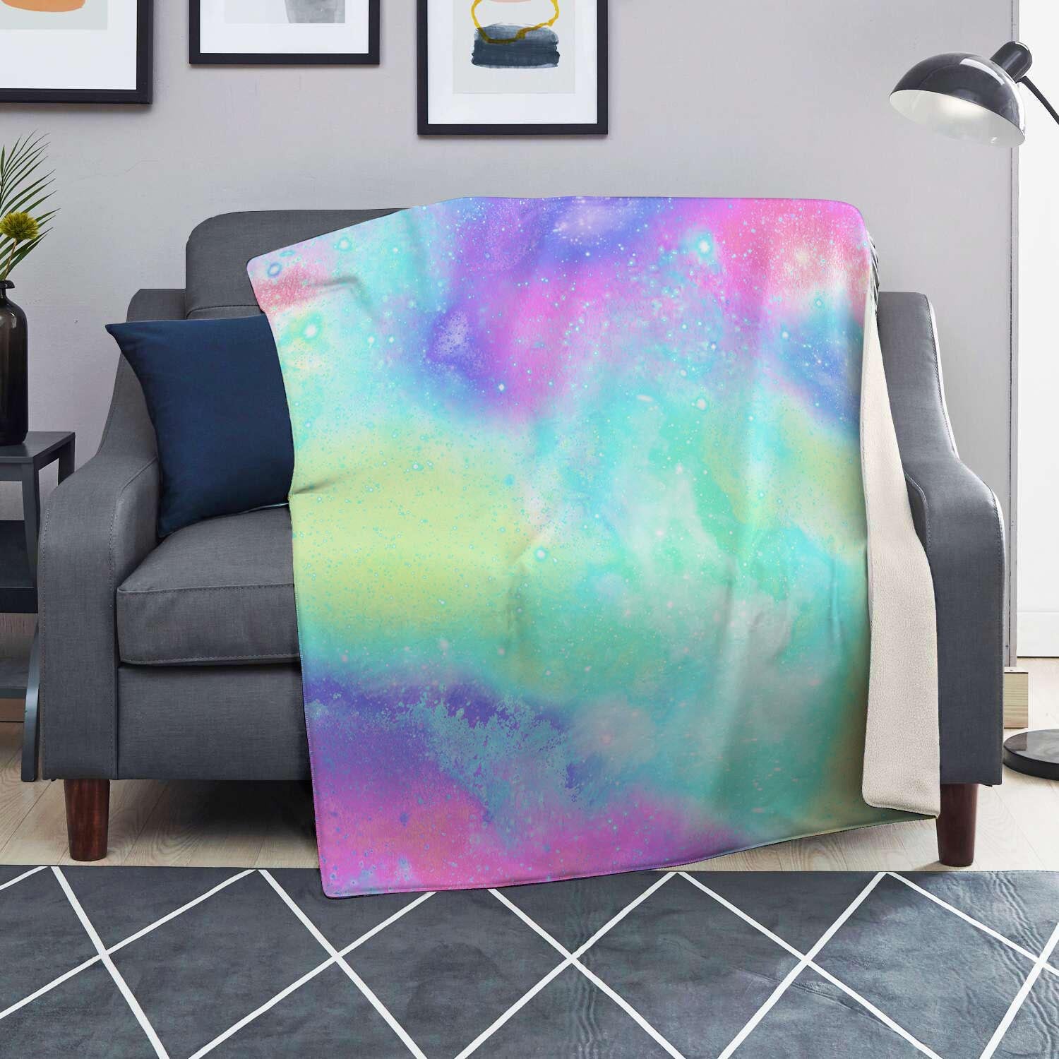 Abstract Psychedelic Holographic Blanket-grizzshop