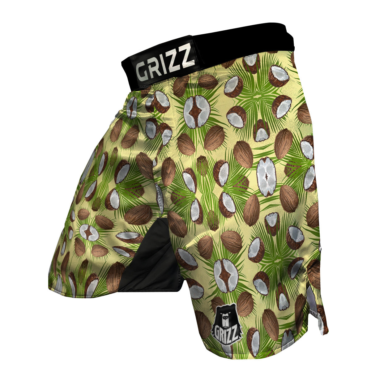 Abstract Tropical Coconut Print Pattern MMA Shorts-grizzshop