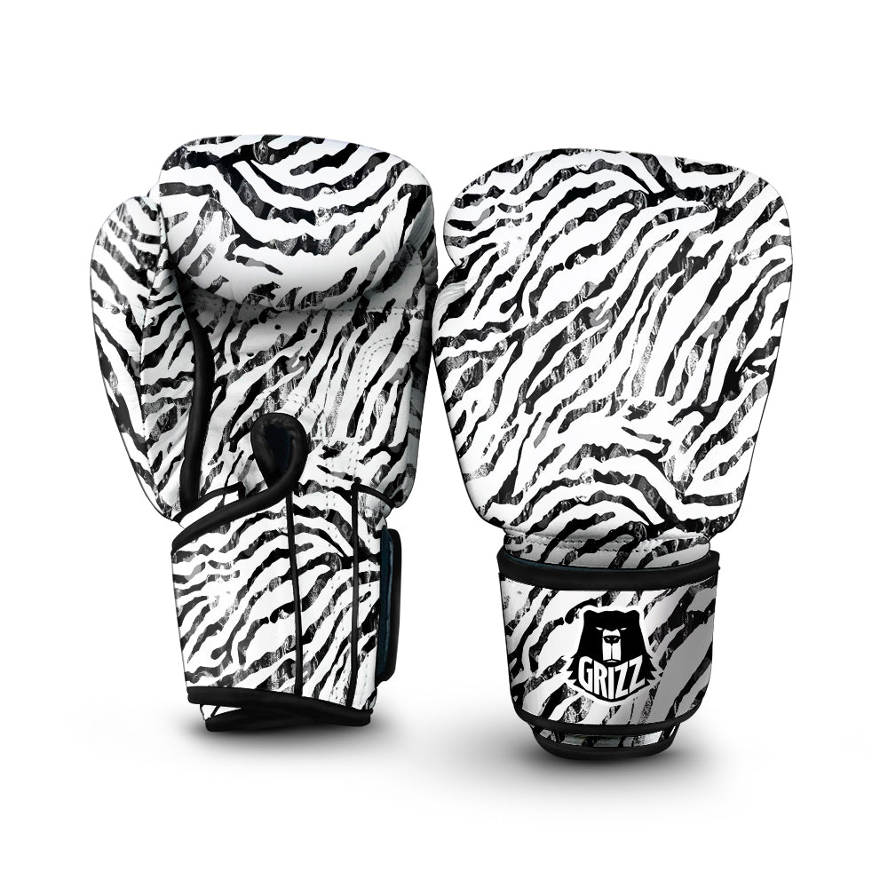 Abstract Watercolor Tie Dye Zebra Print Boxing Gloves-grizzshop