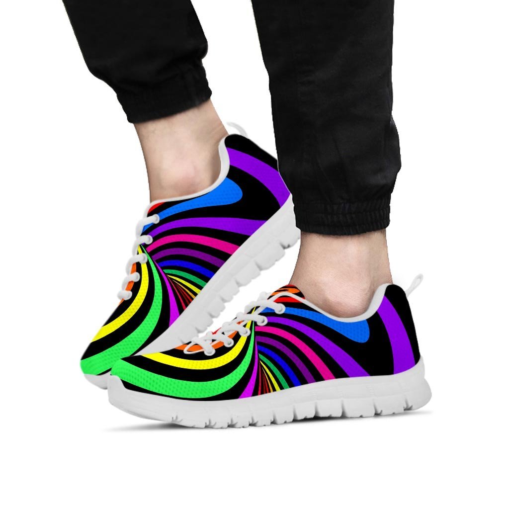 Abstract Colorful Psychedelic Men's Sneakers-grizzshop