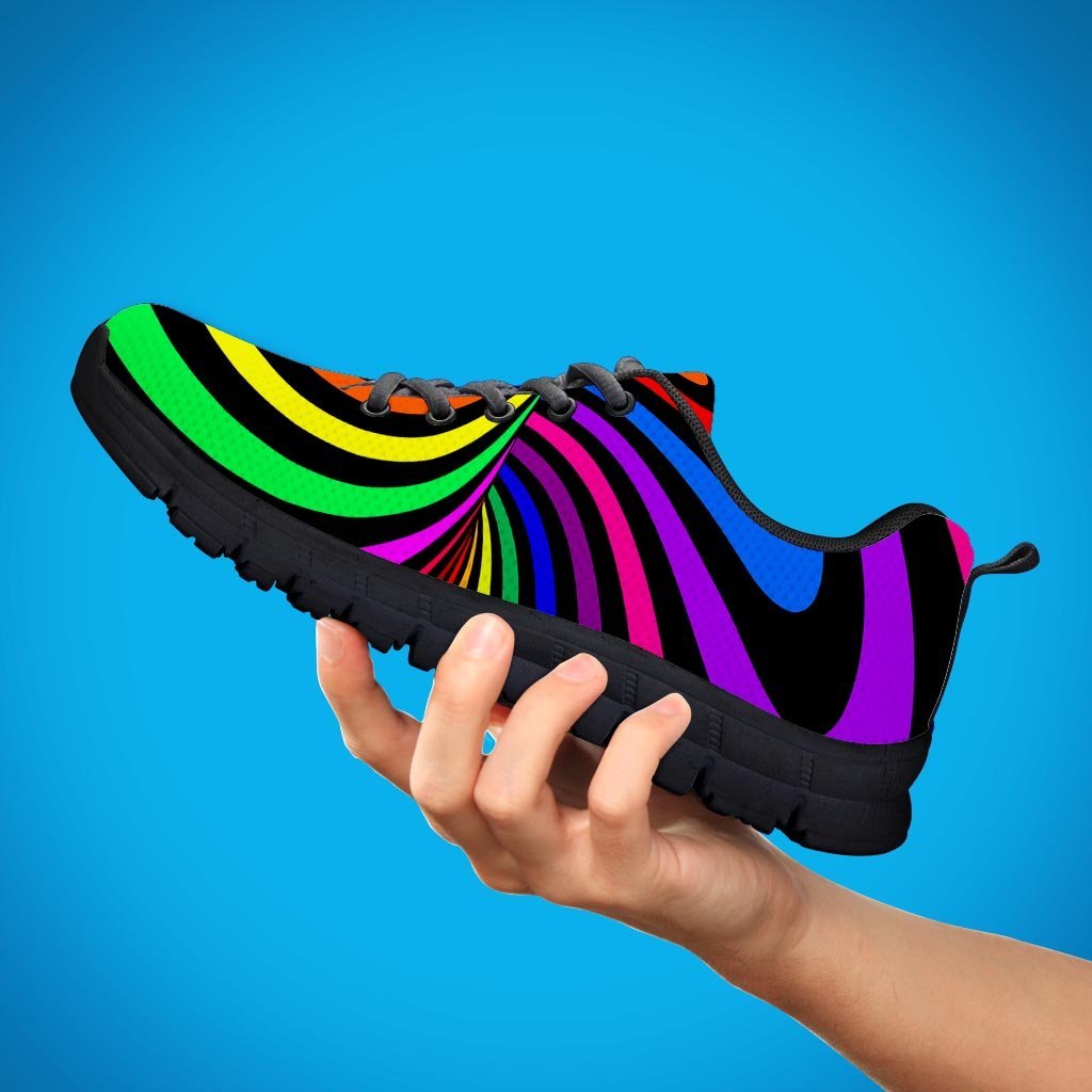 Abstract Colorful Psychedelic Men's Sneakers-grizzshop