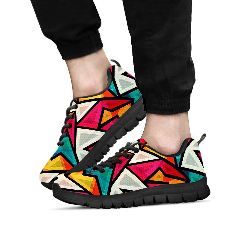 Abstract Geometric Colorful Men's Sneakers-grizzshop