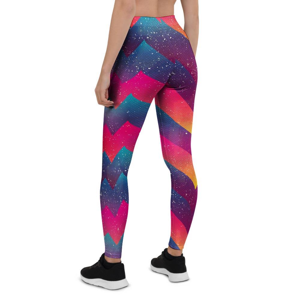 Abstract Geometric Grunge Women's Leggings-grizzshop