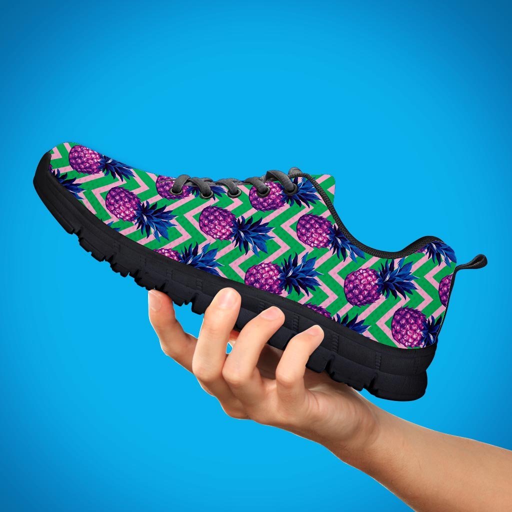 Abstract Hawaiian Pineapple Print Men's Sneakers-grizzshop